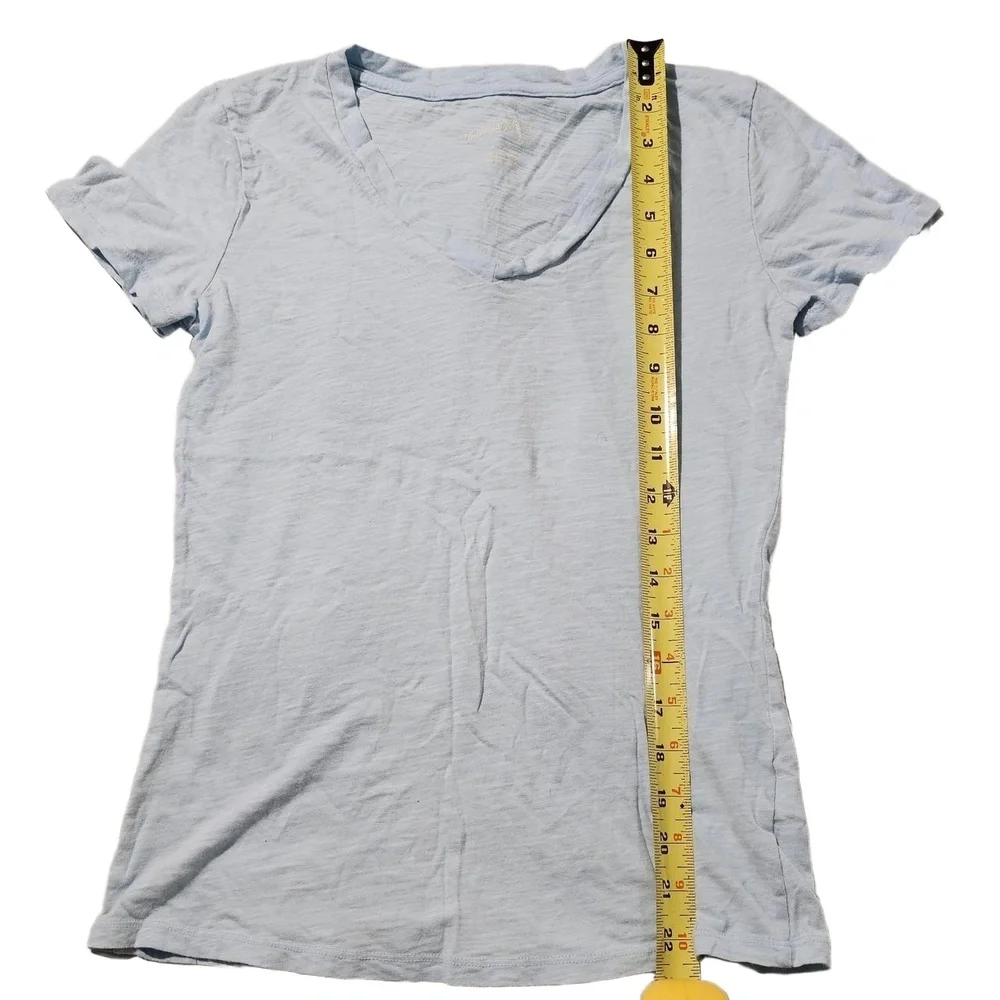 UNIVERSAL THREAD Light Blue Vneck Short Sleeve‎ Casual T-Shirt Womens XS